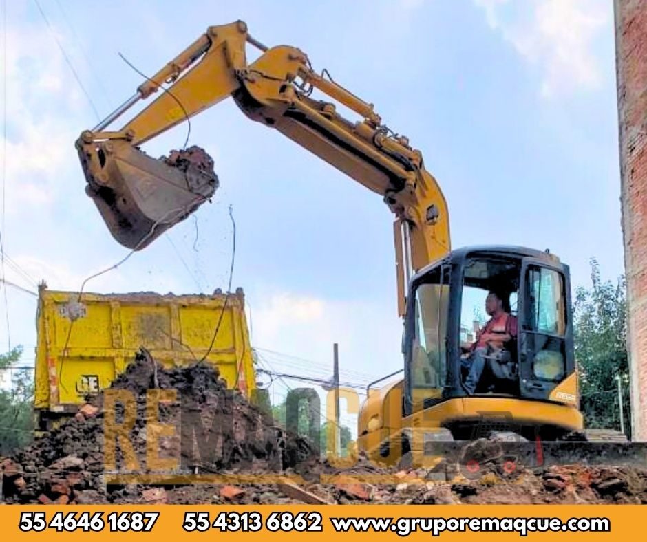 Renta de miniexcavadoras en CDMX — Grupo Remaqcue